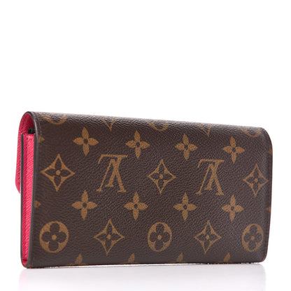 Louis Vuitton Monogram Emilie Wallet Hot Pink 3 of 7