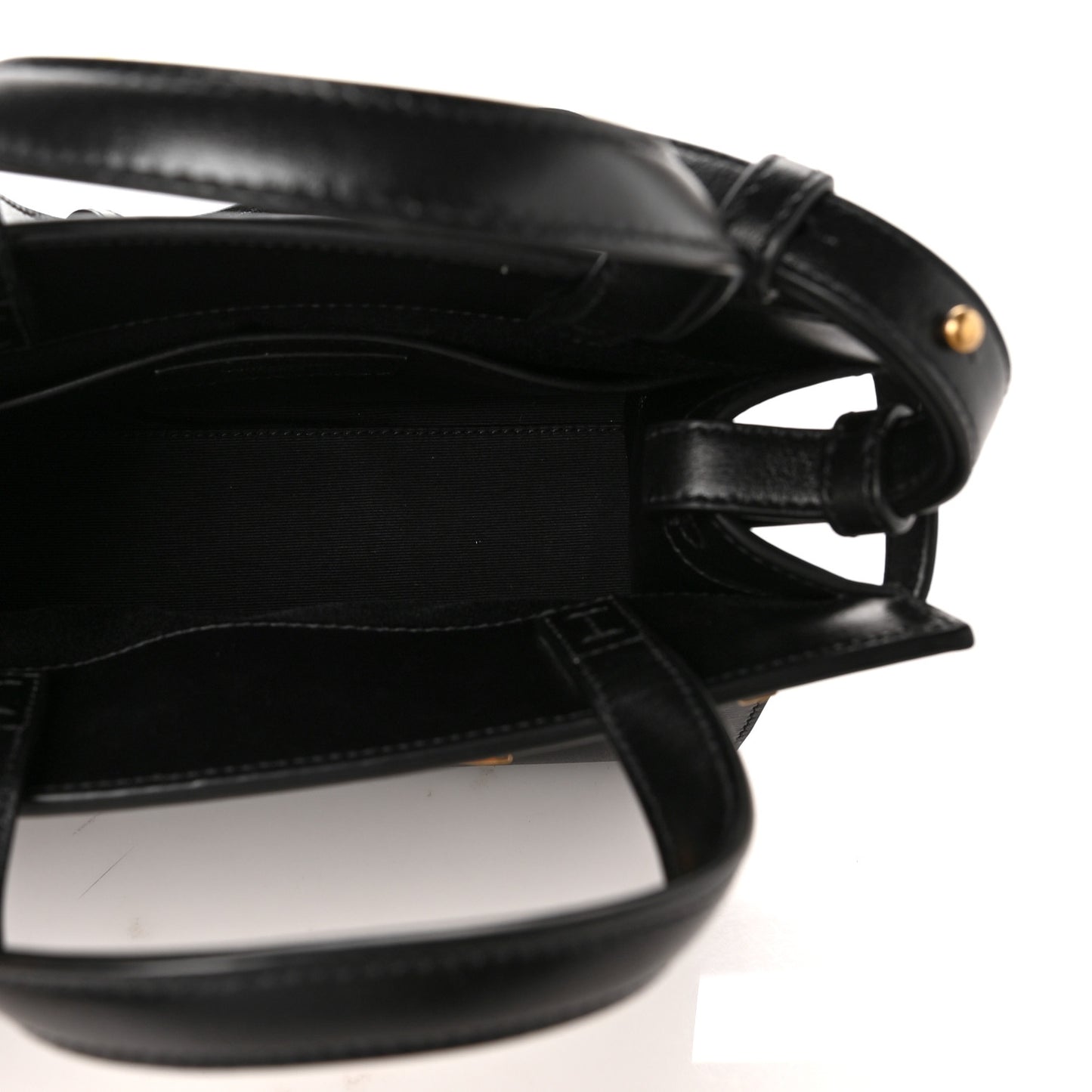 Smooth Calfskin Manhattan Nano Shopper Tote Black