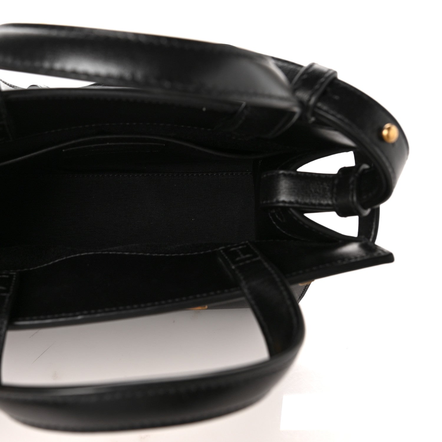 Saint Laurent Smooth Calfskin Manhattan Nano Shopper Tote Black 4 of 7