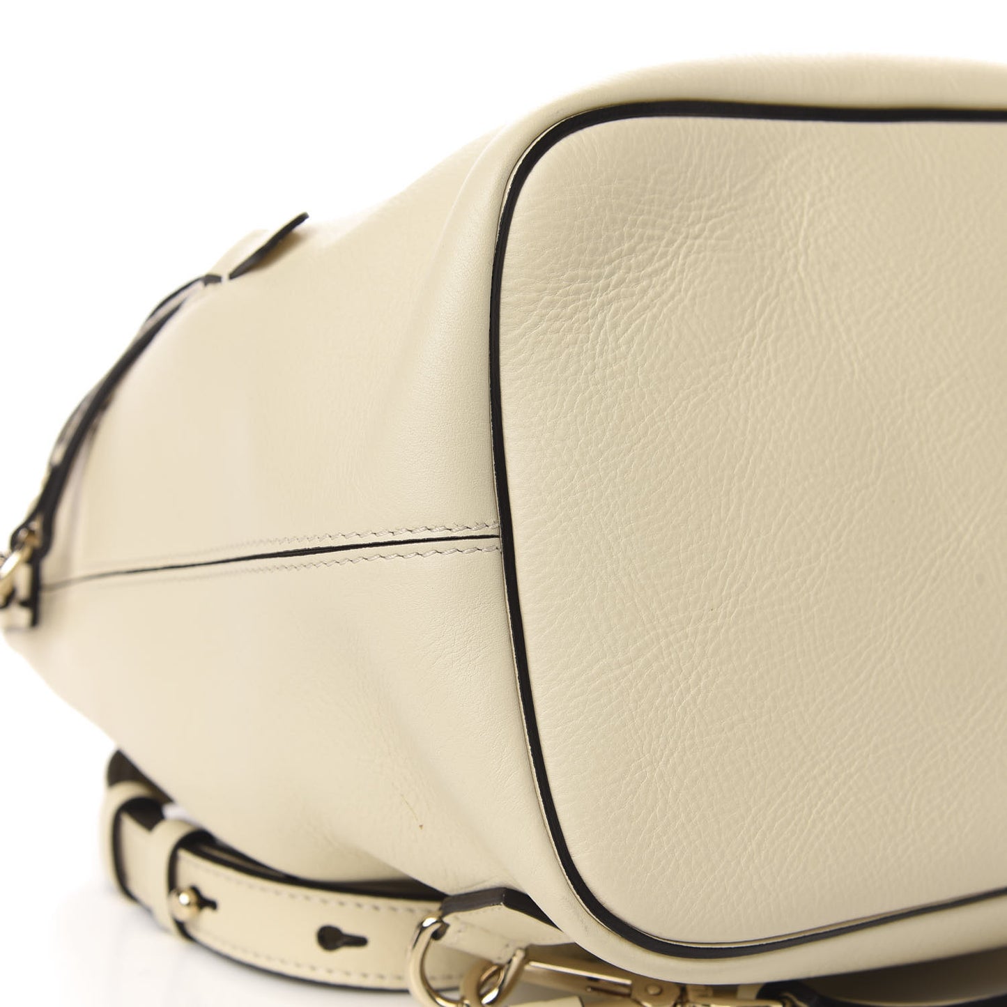 Suede Calfskin Medium Faye Backpack Off White