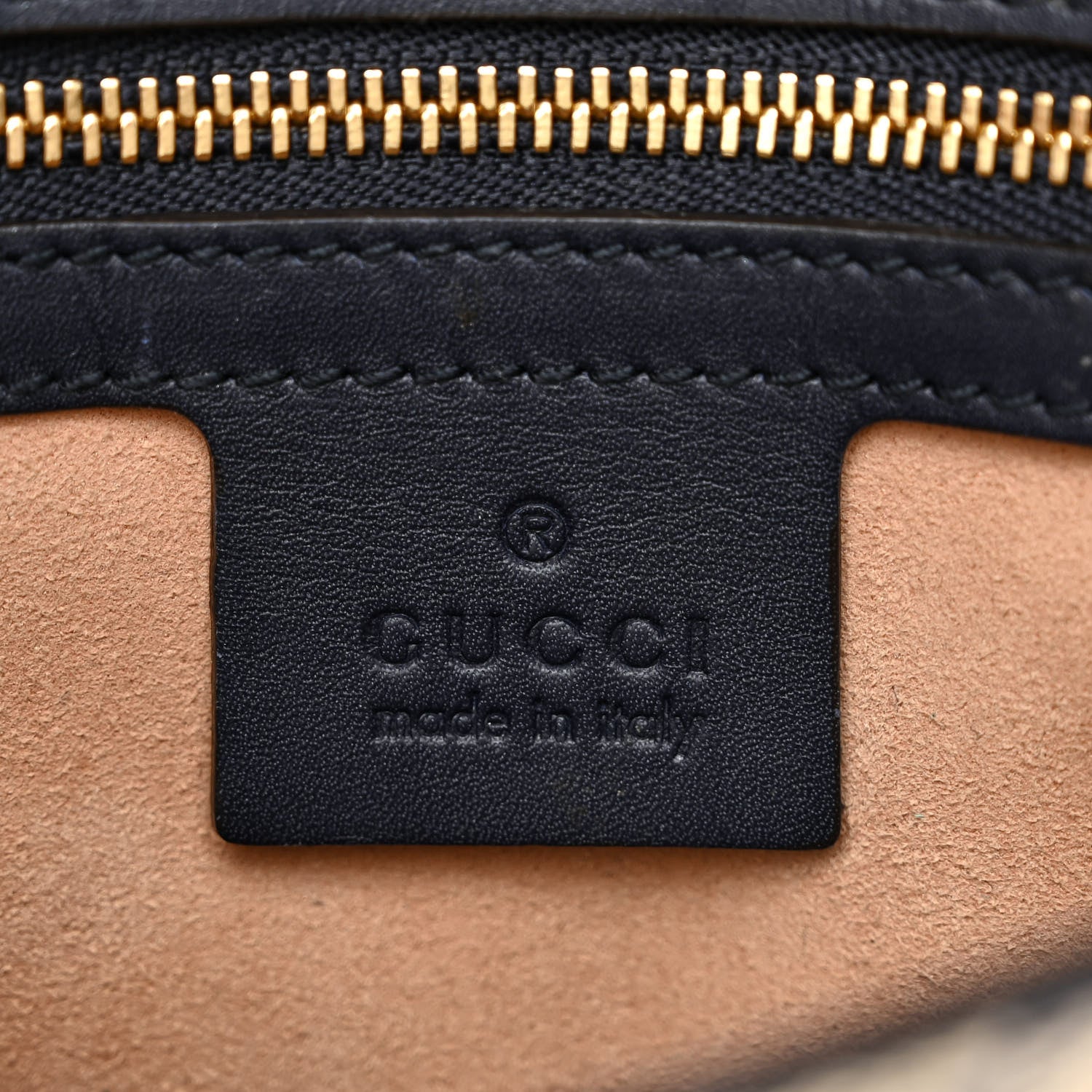 Gucci GG Supreme Monogram Small Messenger Shoulder Bag Beige Blue Navy 6 of 17