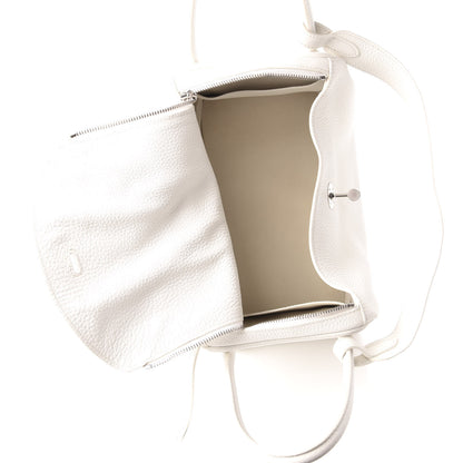 Hermes Taurillon Clemence Lindy 30 White 5 of 9
