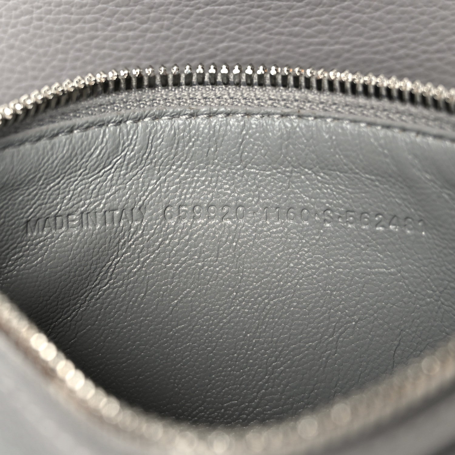 Balenciaga Calfskin Logo Embossed Small Tool 2.0 North-South Tote Balenciaga Grey 12 of 15