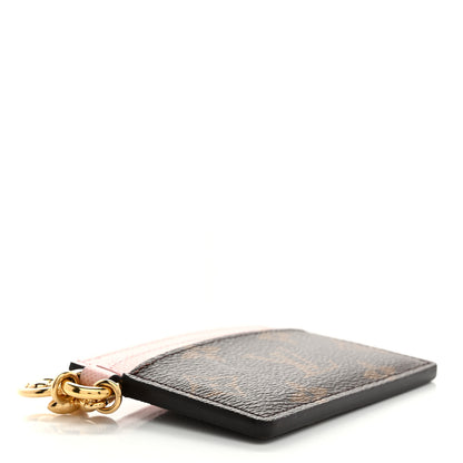Louis Vuitton Monogram LV Charms Card Holder Rose Ballerine 4 of 6
