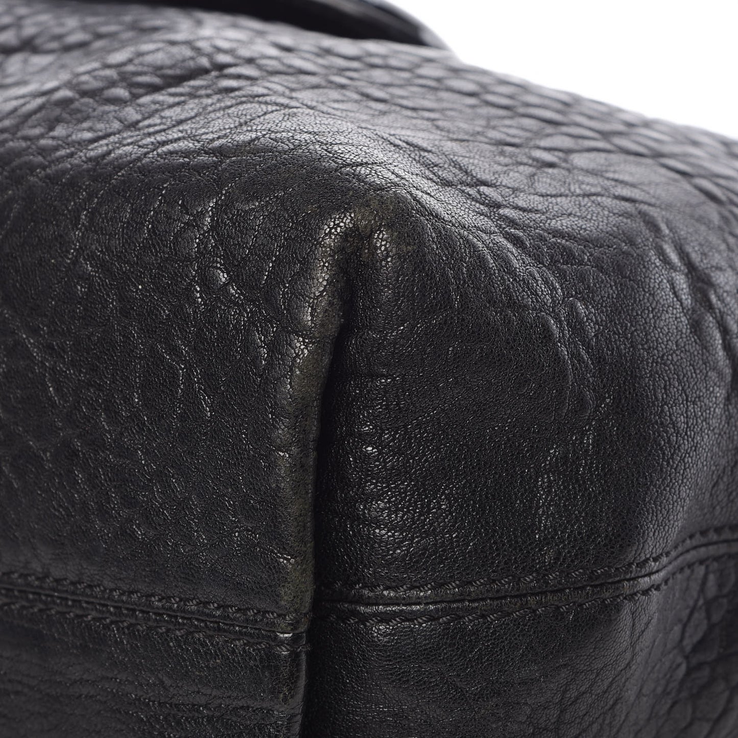 Nappa Patent B Buckle Hobo Black