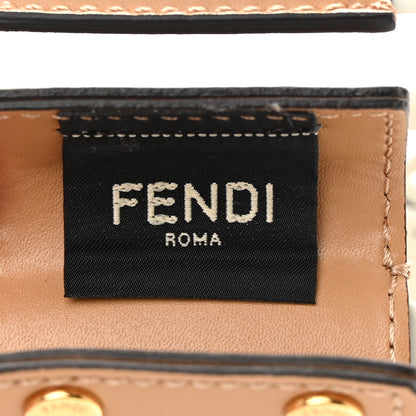 Fendi Recycled Plastic Vitello Liberty Matte Small Fendi Basket White Ice Miele Scuro 5 of 13
