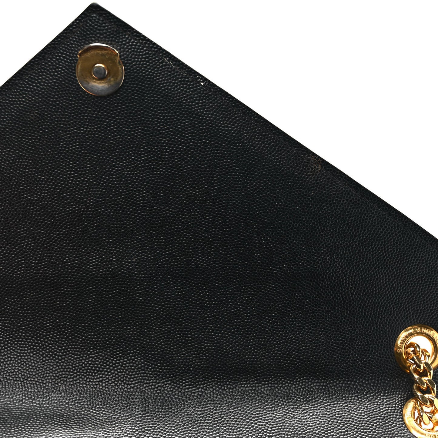 Grain De Poudre Textured Mixed Matelasse Large Triquilt Monogram Satchel Black