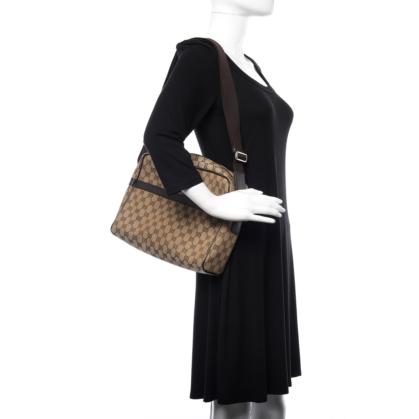 Monogram Messenger Bag Dark Brown