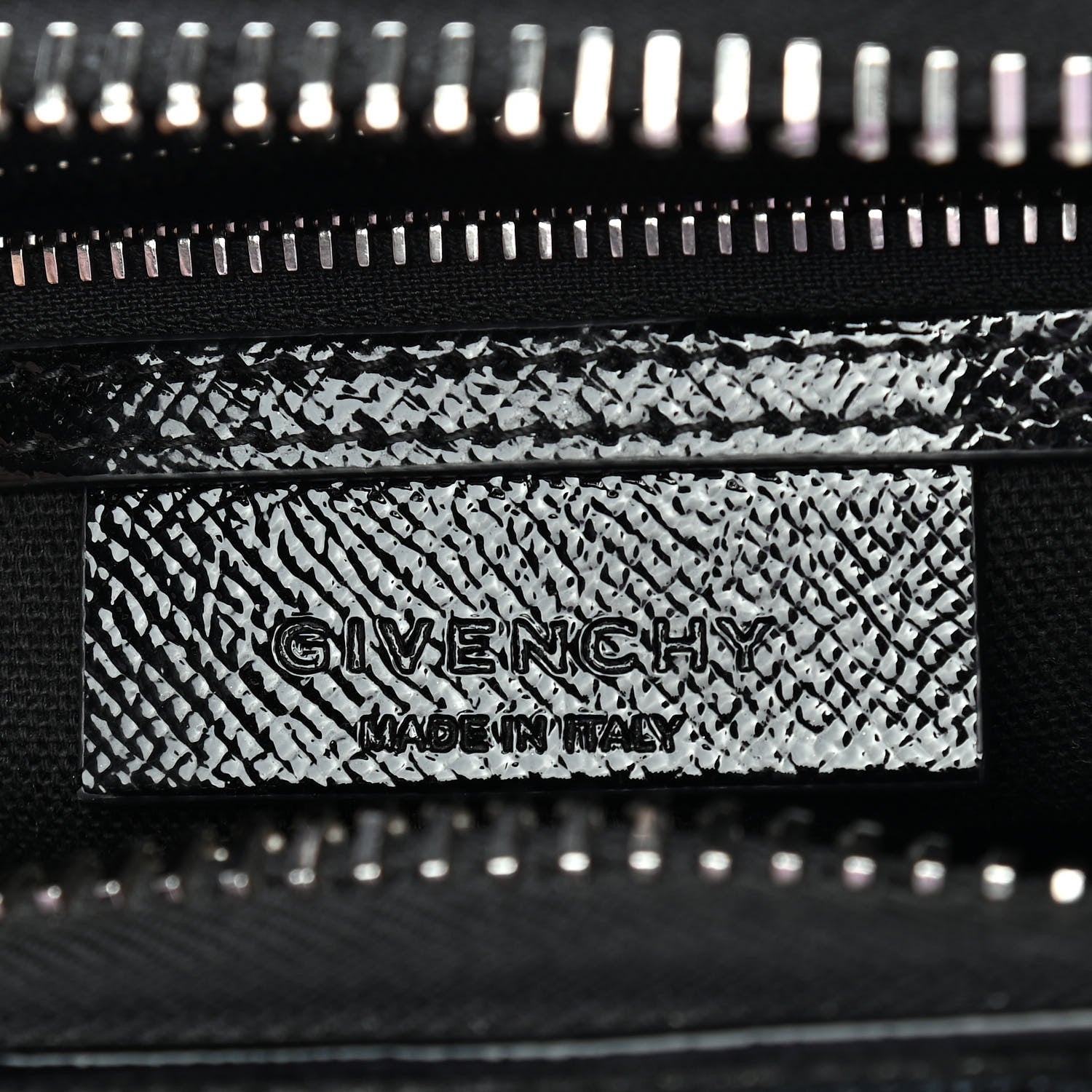Givenchy Textured Patent Calfskin Mini Antigona Black 6 of 8