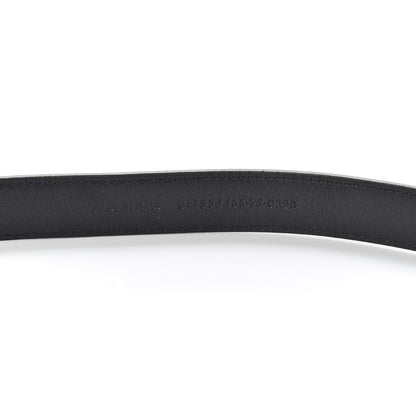 Saint Laurent Smooth Calfskin Monogram Square Buckle Belt 75 30 Black 5 of 5