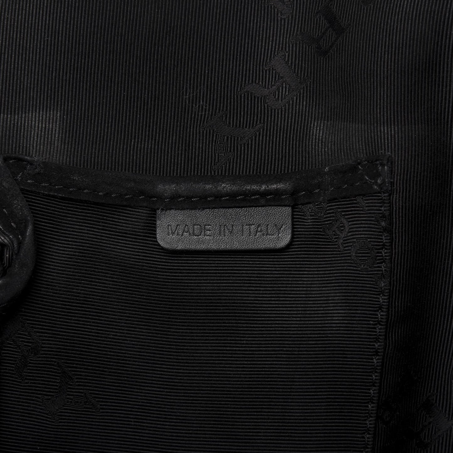 Prorsum Calfskin Quilted Country Animal Satchel Black