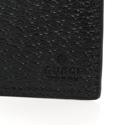 Gucci Calfskin Boar Effect GG Marmont Bi-Fold Wallet Black 5 of 5