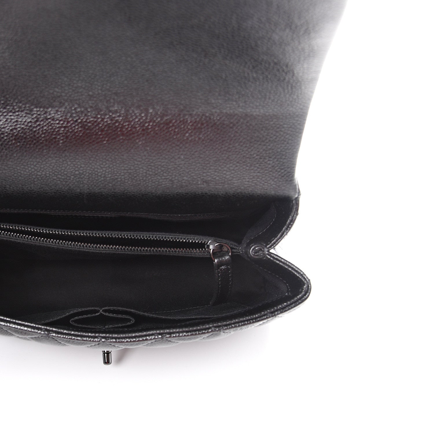 Chanel Caviar Quilted Small Coco Handle Flap So Black 4 of 10