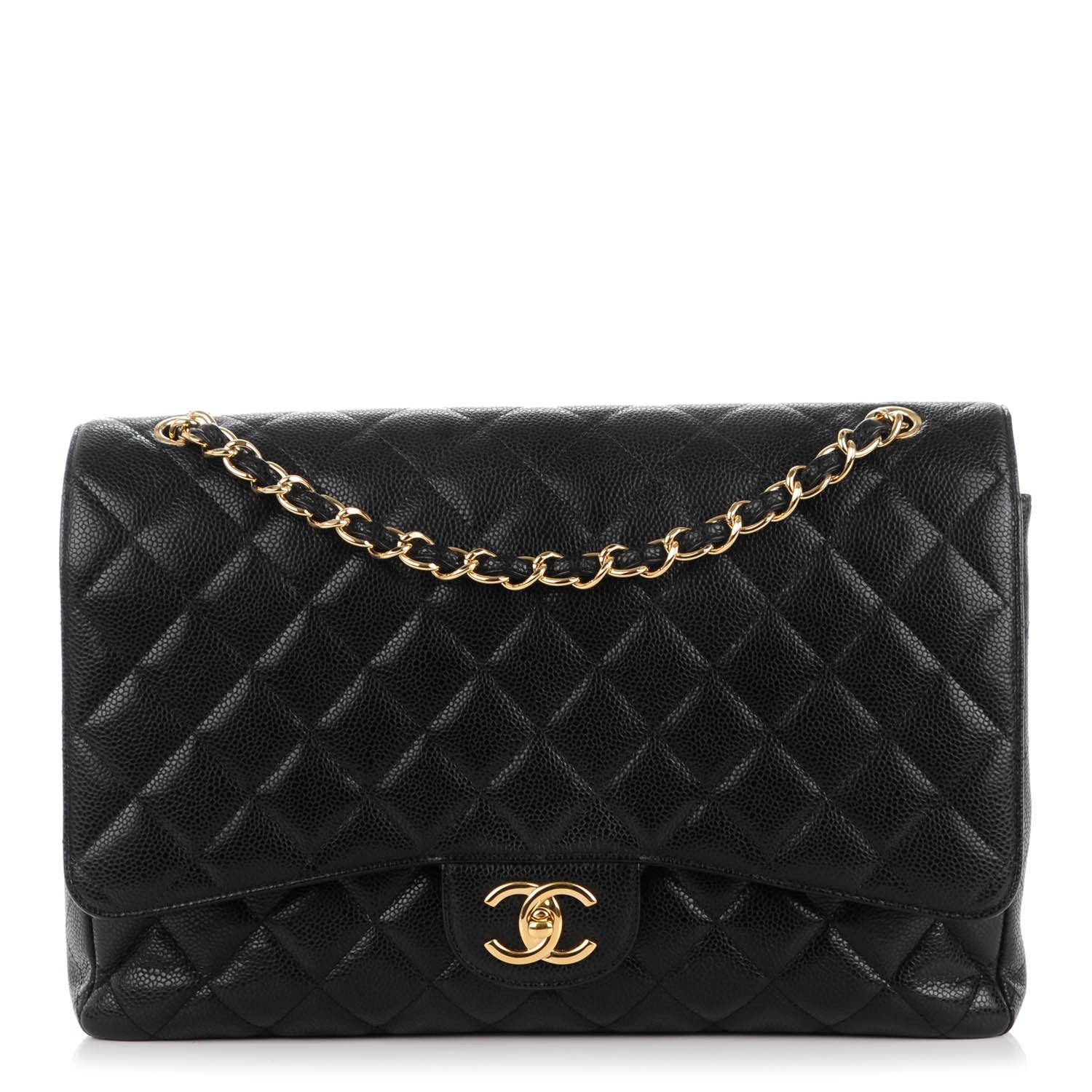 Chanel Caviar Quilted Maxi Double Flap Black 1 of 7