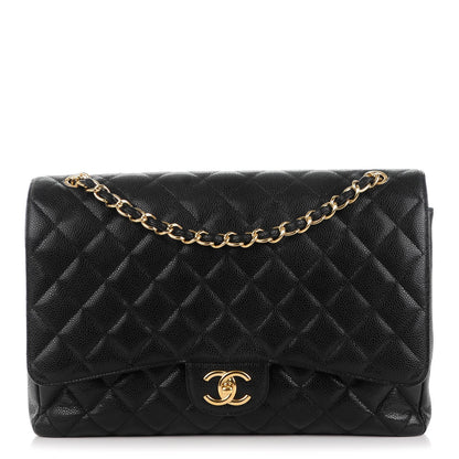 Chanel Caviar Quilted Maxi Double Flap Black 1 of 7