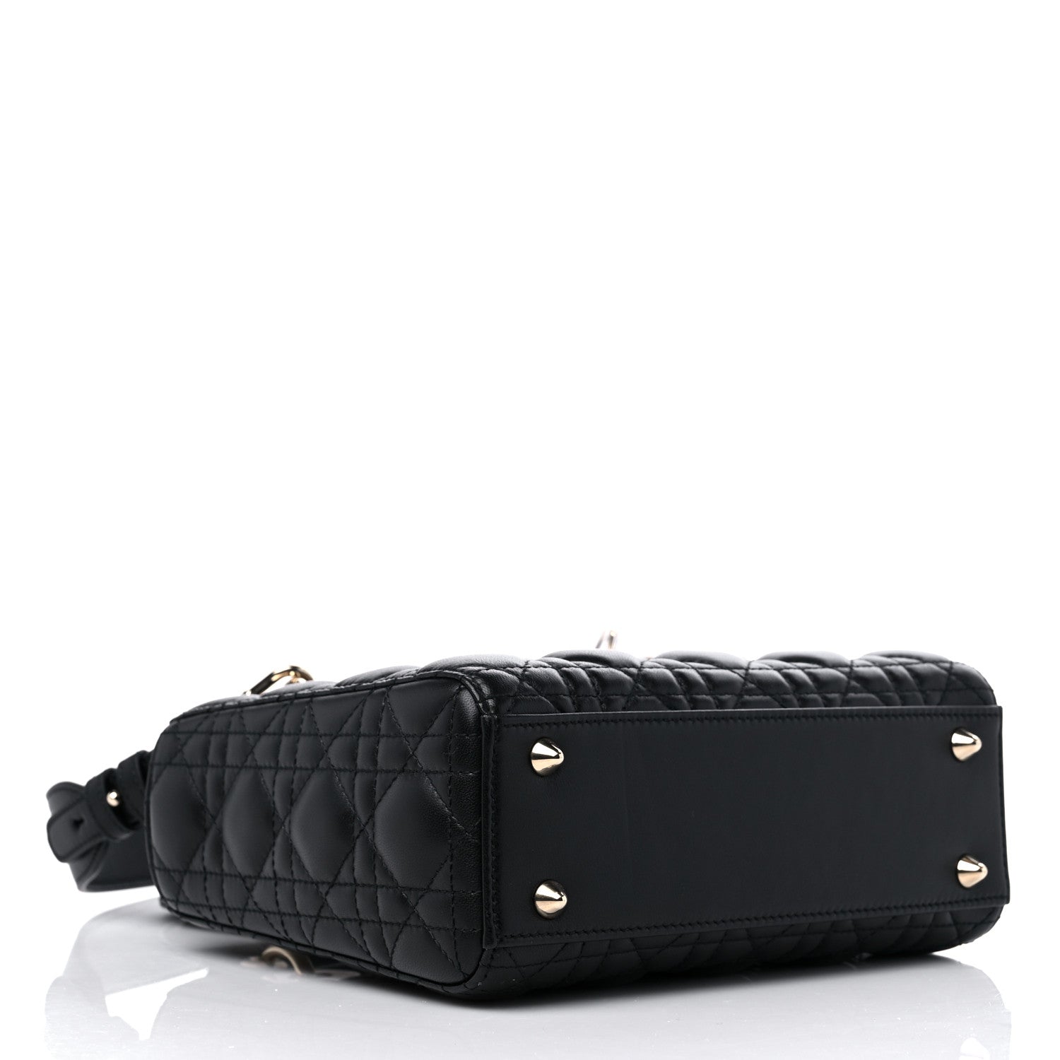 Christian Dior Lambskin Cannage Small My ABCDior Lady Dior Black 3 of 8