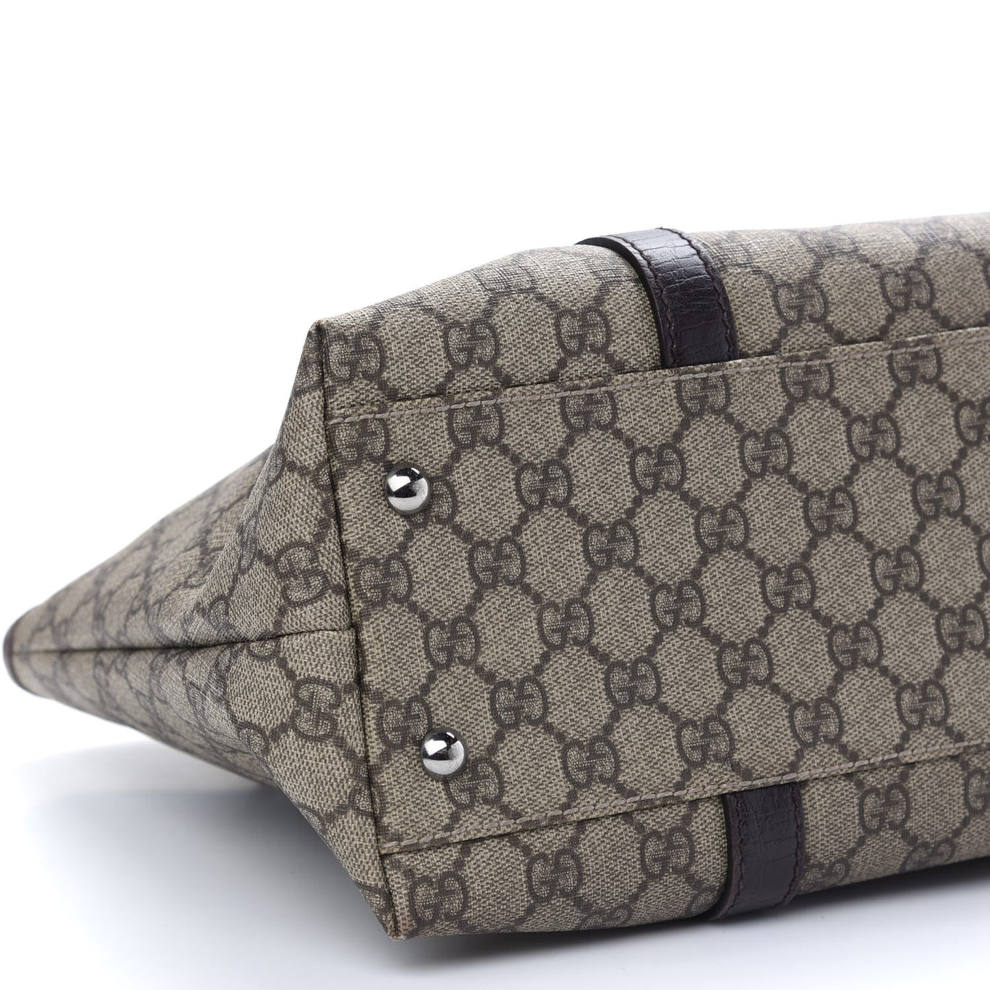 GG Plus Monogram Medium Joy Tote Dark Brown