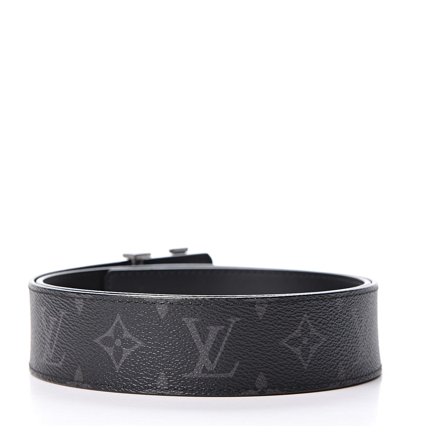 Monogram Eclipse Taigarama 40mm LV Initiales Reversible Belt 85 34 Black