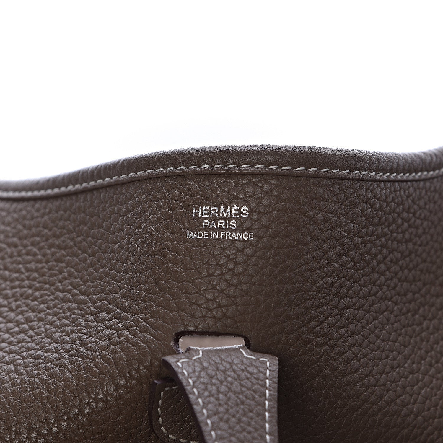 Hermes Taurillon Clemence Evelyne III PM Etoupe 6 of 11