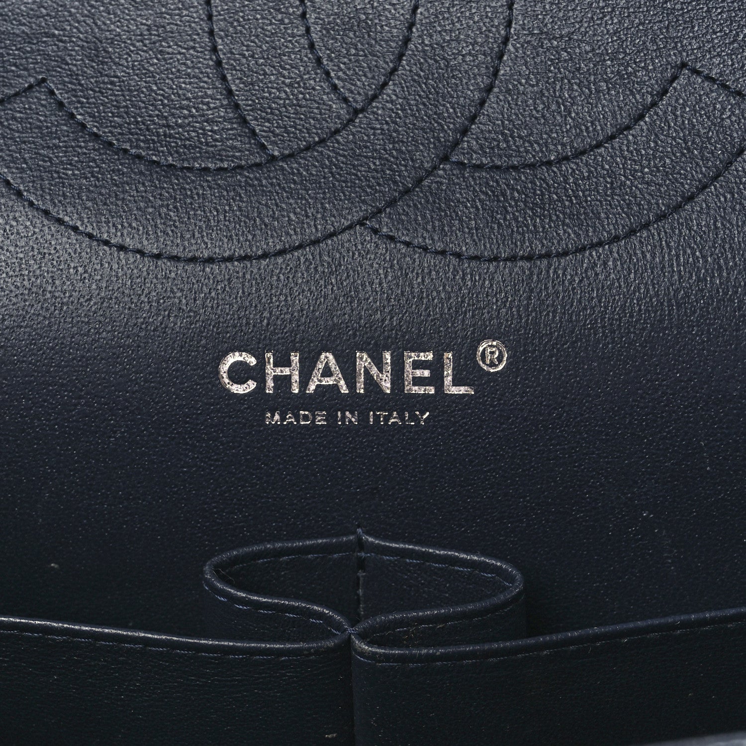 Chanel Caviar Quilted Jumbo Double Flap Navy Blue 6 of 12