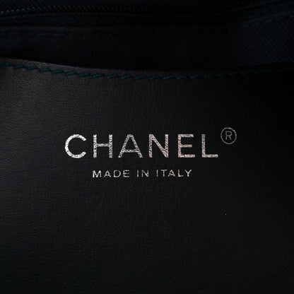 Chanel Denim Camellia Embroidered Medium Just Mademoiselle Blue 7 of 11
