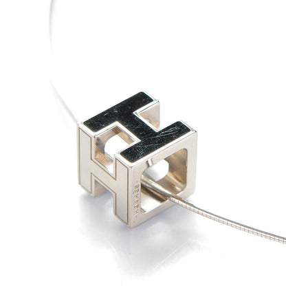 Hermes Palladium Laquered Cage d'H Necklace Black 4 of 5