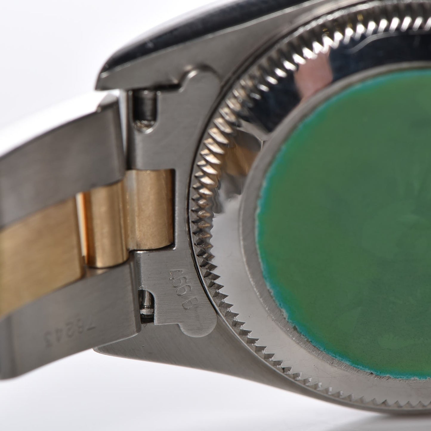 Stainless Steel 18K Yellow Gold 24mm Oyster Perpetual Watch Champagne 76193