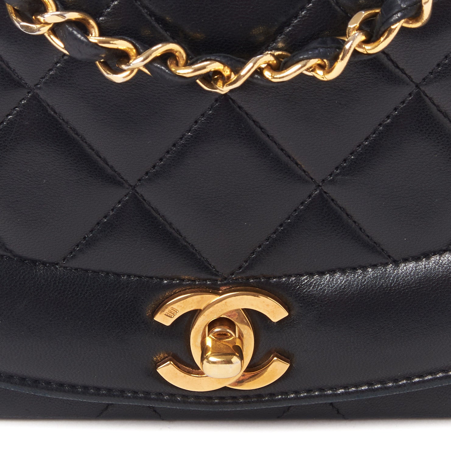 Chanel Lambskin Quilted Small Single Flap Black 8 of 10