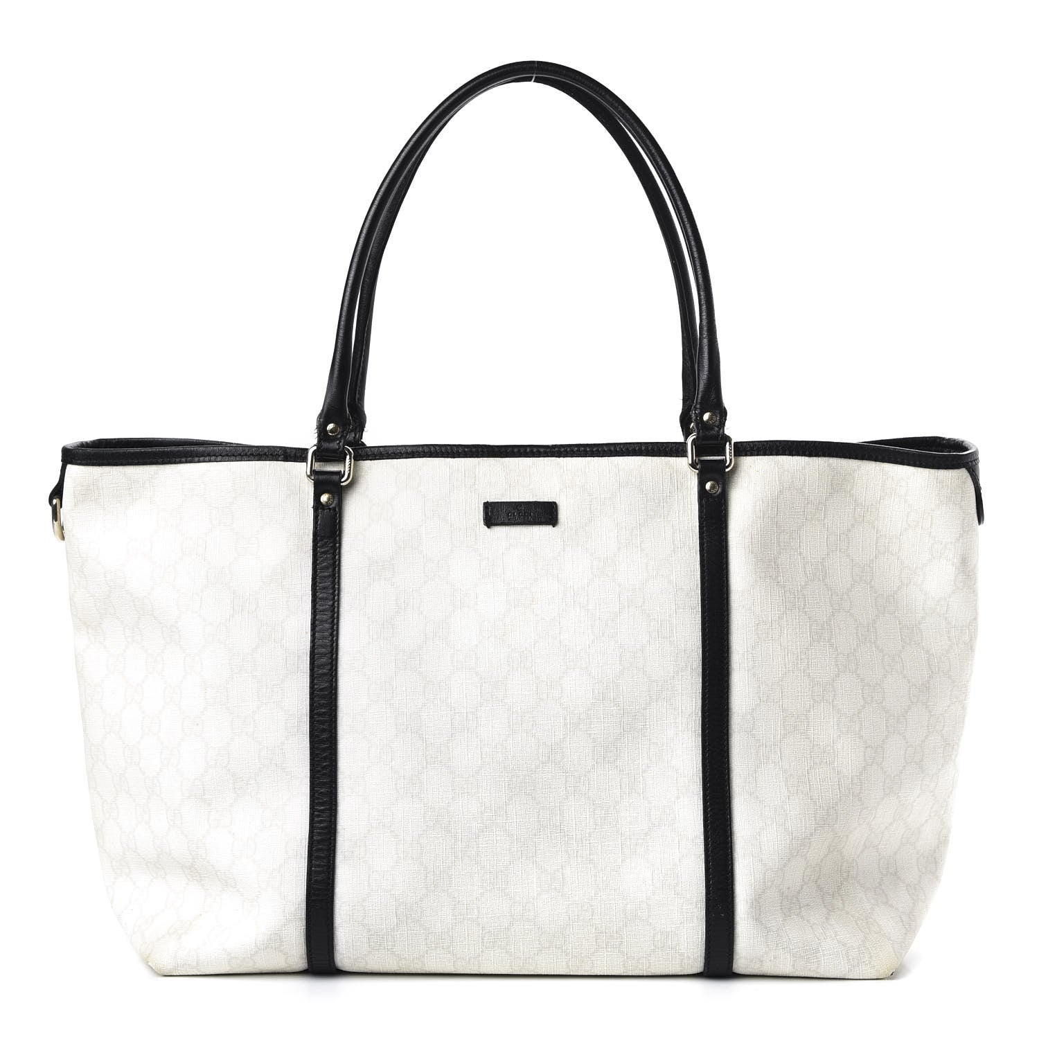 Gucci GG Plus Monogram Large Joy Tote White Black 1 of 12