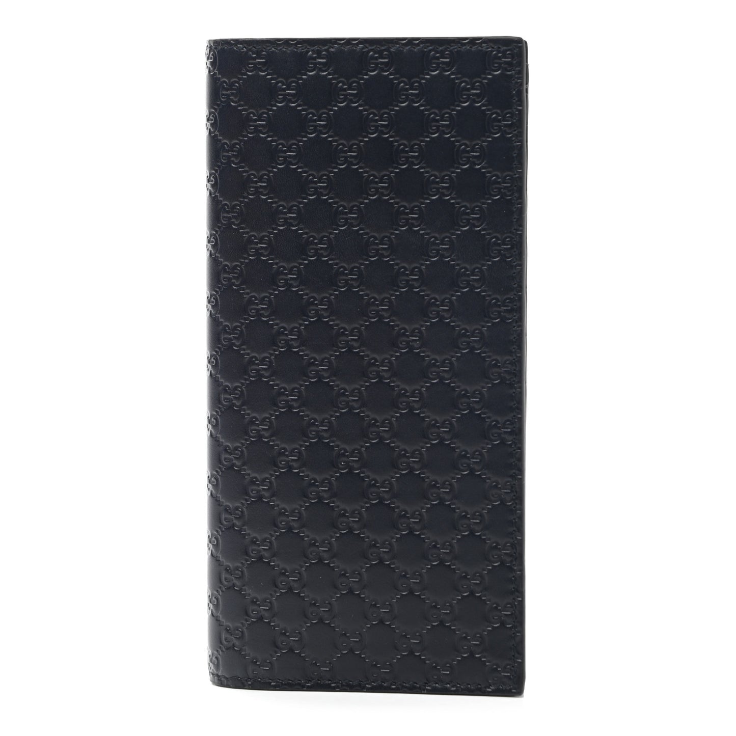 Microguccissima Bi-Fold Organizer Wallet Blue
