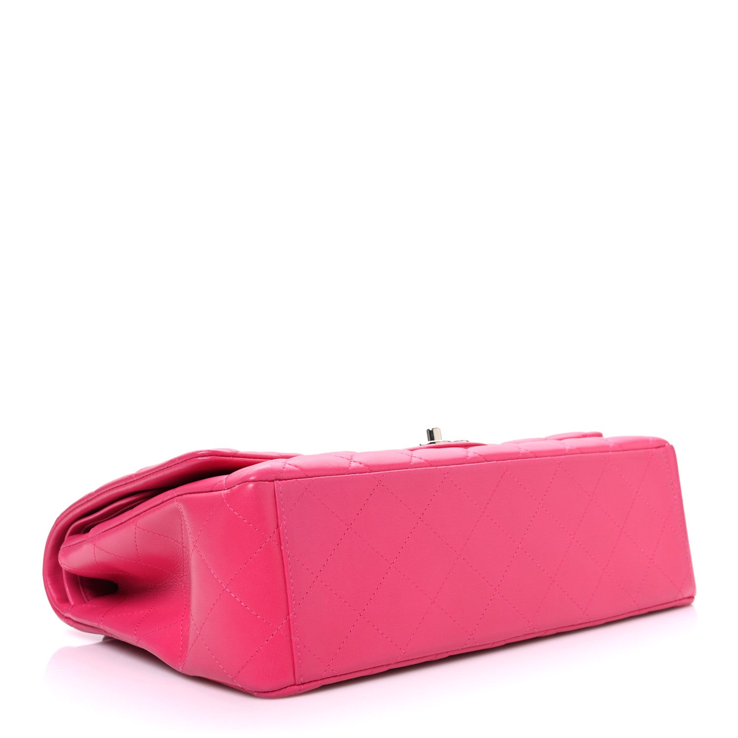 Chanel Lambskin Quilted Maxi Double Flap Fuchsia 4 of 10
