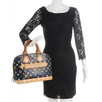 Louis Vuitton Monogram Multicolor Alma Black 2 of 6