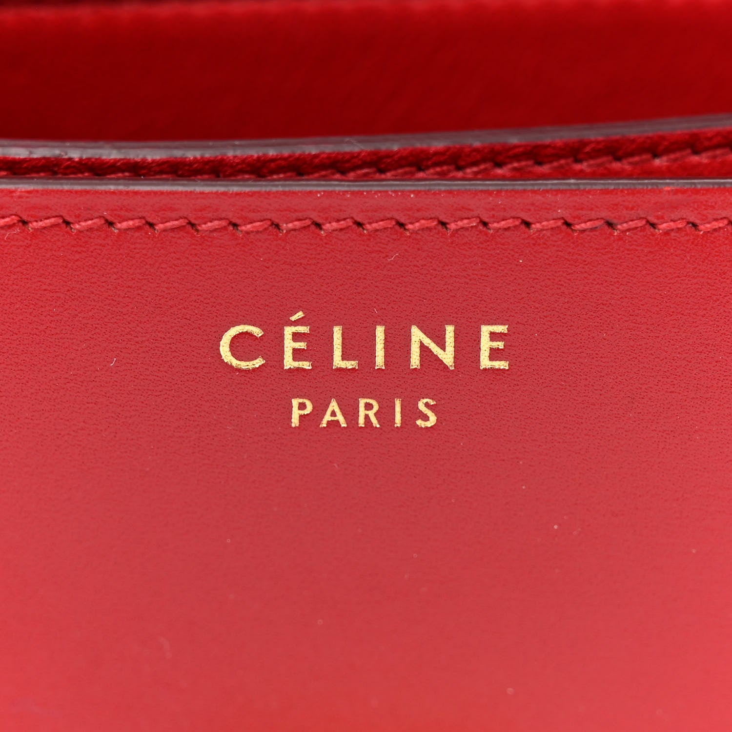 Celine Smooth Calfskin Small Classic Box Flap Bag Red 6 of 16