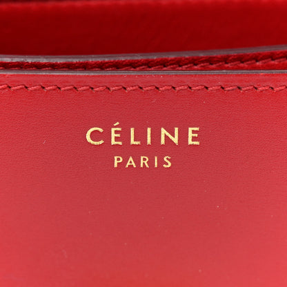 Celine Smooth Calfskin Small Classic Box Flap Bag Red 6 of 16