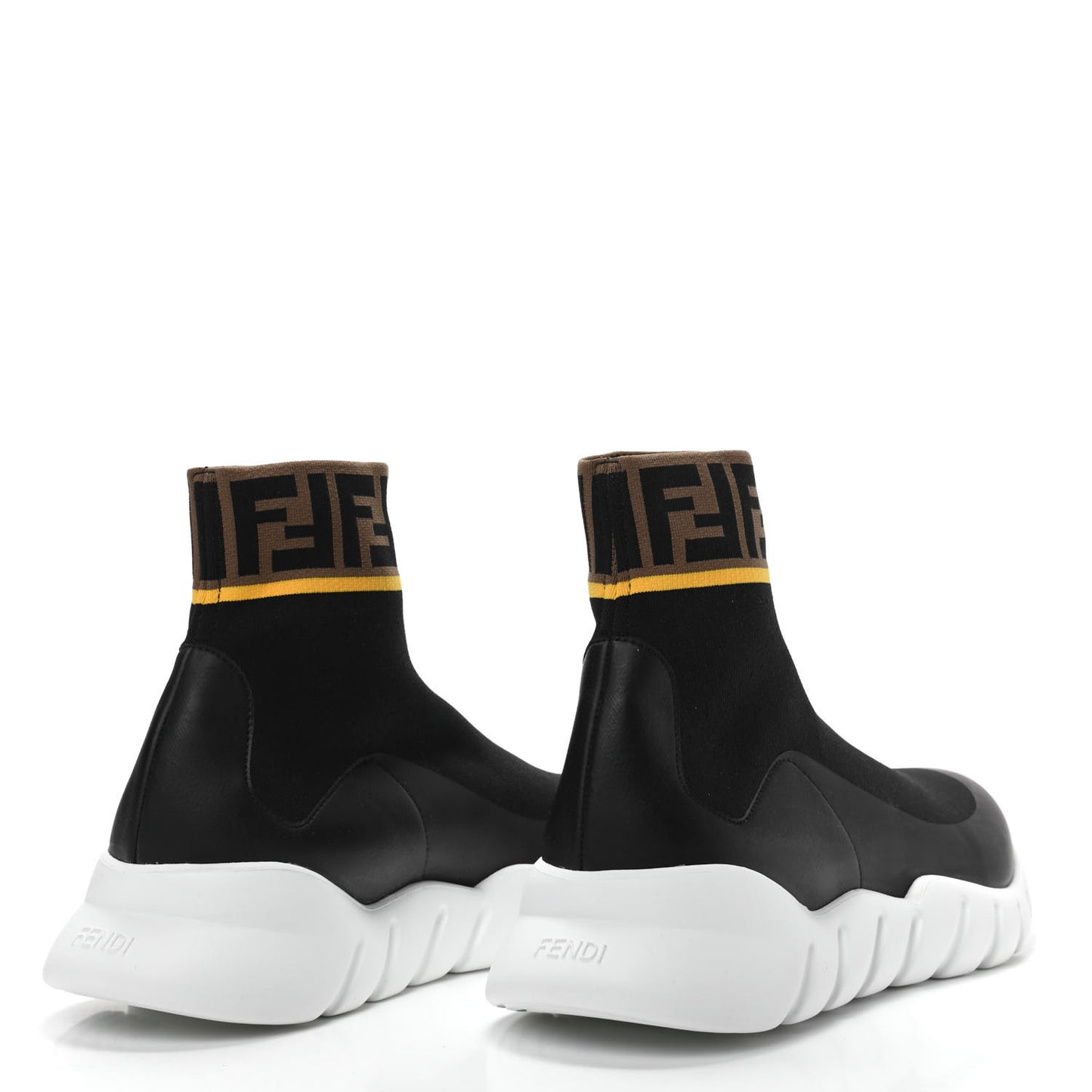 Jersey FF Mania Mens High Top Sock Sneakers 10 Black Tobacco Yema