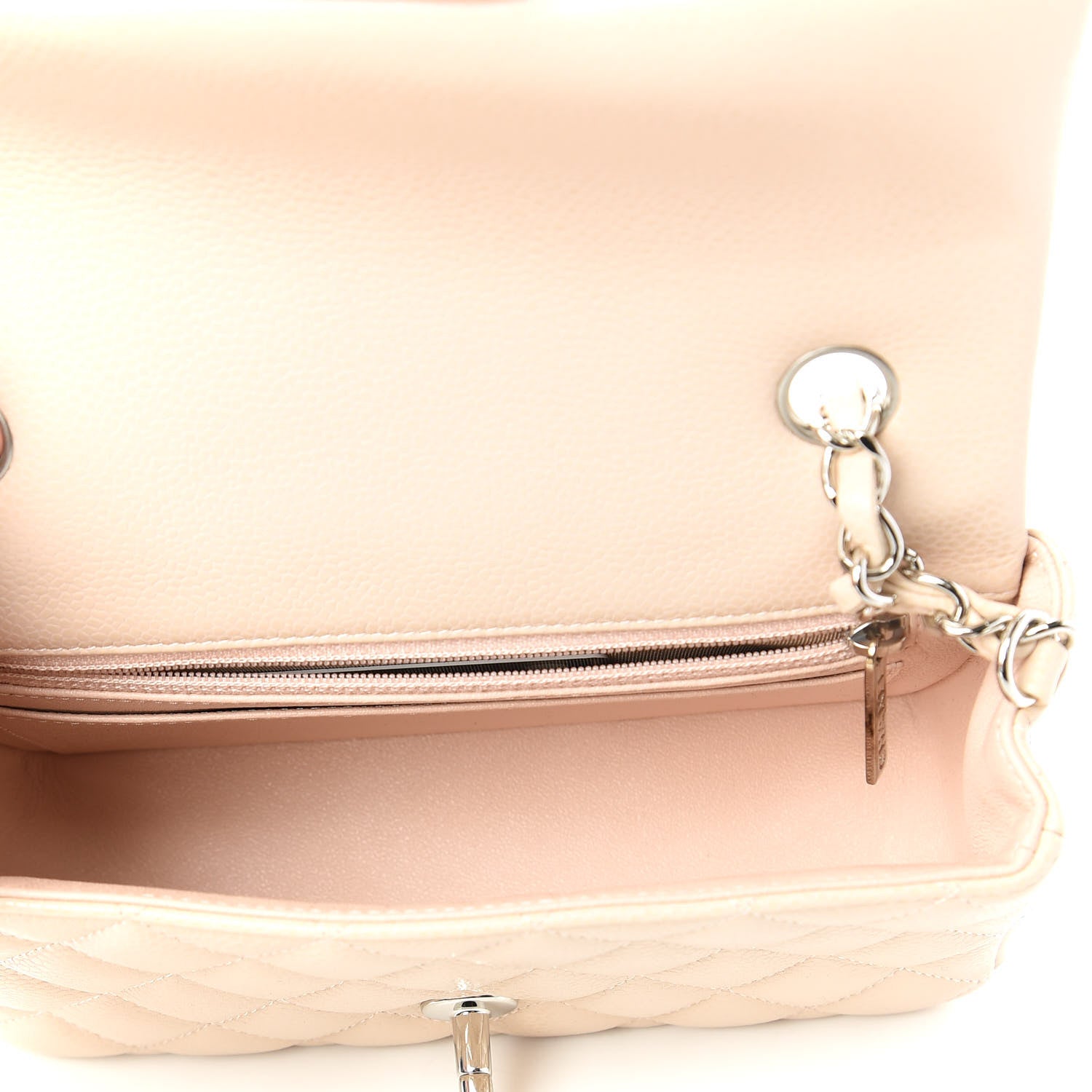 Chanel Caviar Quilted Mini Rectangular Flap Light Pink 5 of 11