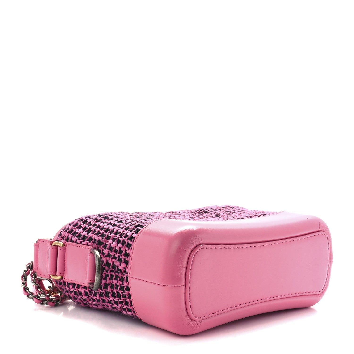 Chanel Tweed Calfskin Small Gabrielle Hobo Pink 5 of 13