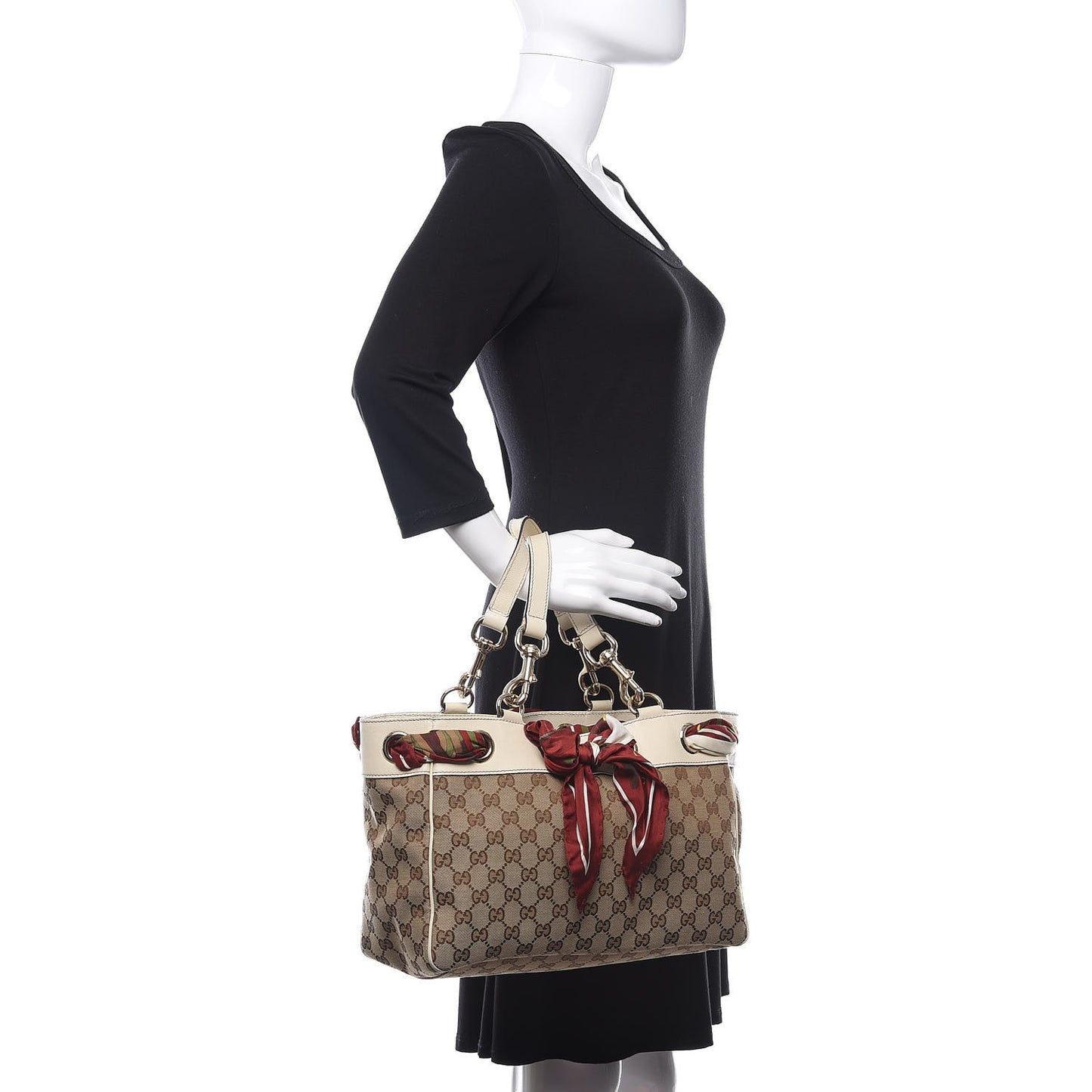 Monogram Medium Positano Tote Off White