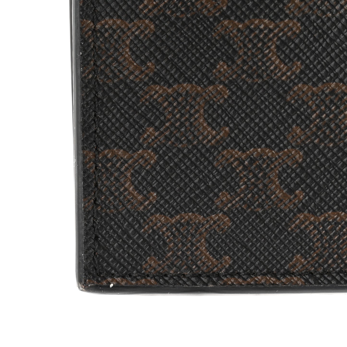 Triomphe Canvas Business Card Holder Tan
