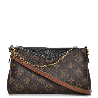 Louis Vuitton Monogram Pallas Clutch Black 1 of 9