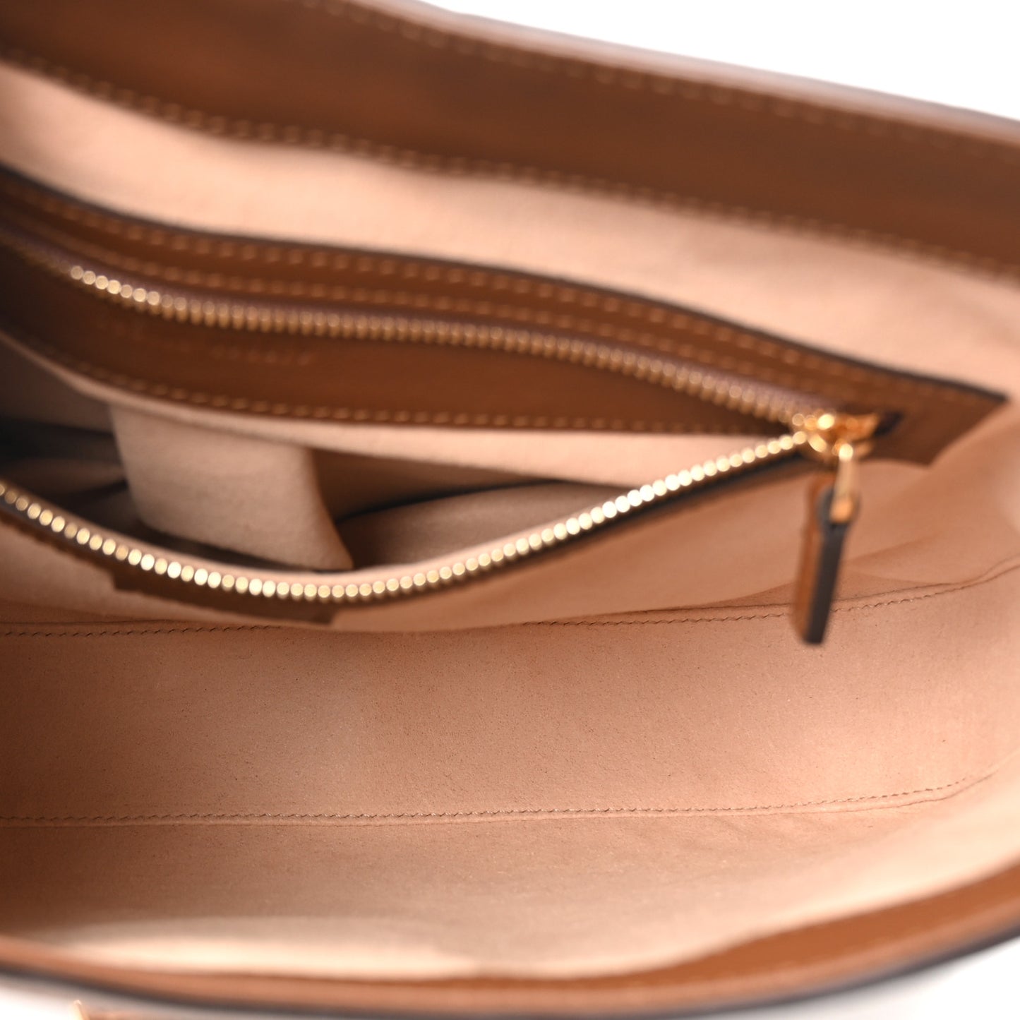 GG Supreme Monogram Medium Padlock Shoulder Bag Beige Ebony Brown Sugar