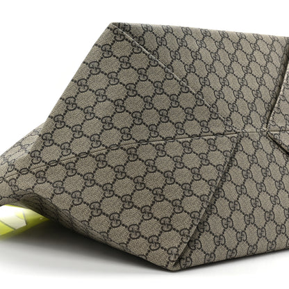 Gucci GG Supreme Monogram Medium Totissima Shopping Tote Ebony Beige Yellow 12 of 13
