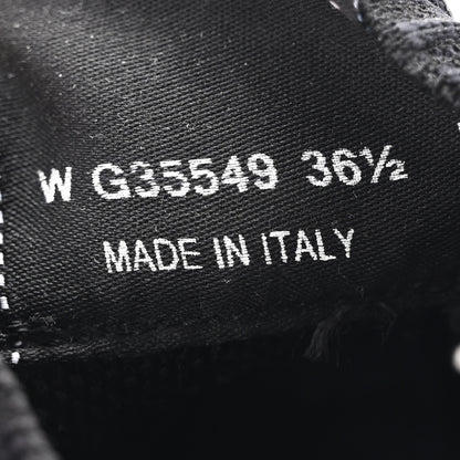 Chanel Fabric Logo Sneakers 36.5 Black 8 of 11
