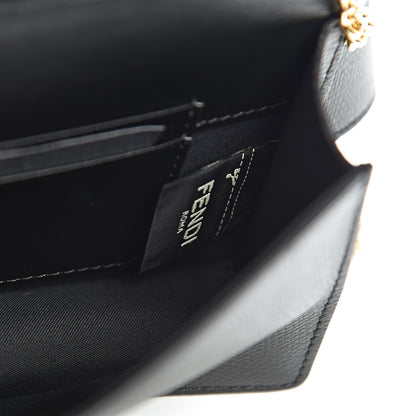 Fendi Vitello Cruise F is Fendi Bi-Color FF 1974 Embossed Envelope Belt Bag Maya Black 7 of 11