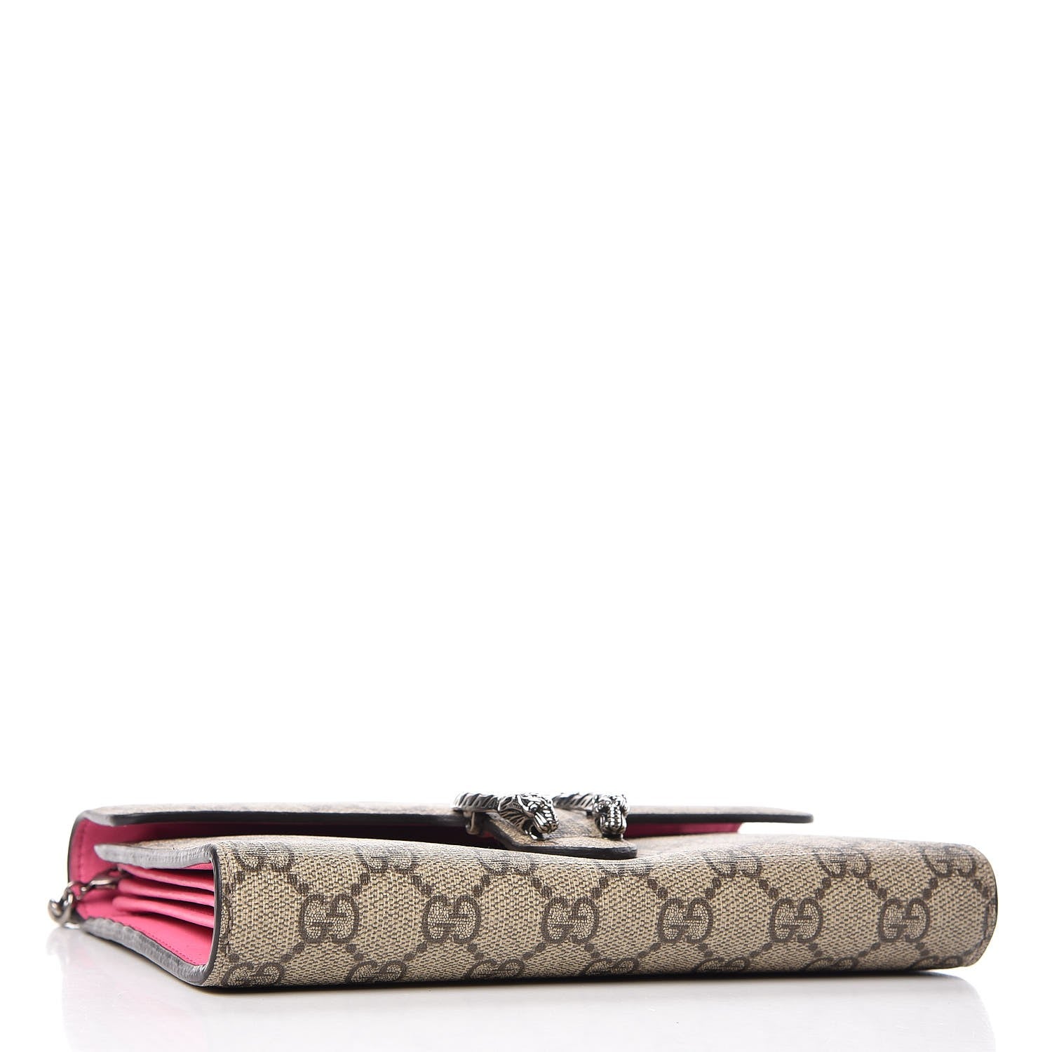 Gucci GG Supreme Monogram Mini Dionysus Chain Wallet Beige Pink 4 of 12