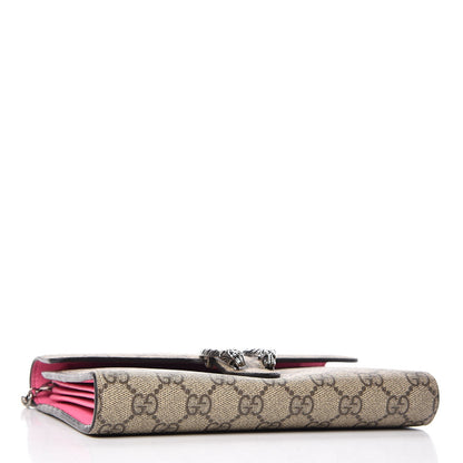 Gucci GG Supreme Monogram Mini Dionysus Chain Wallet Beige Pink 4 of 12