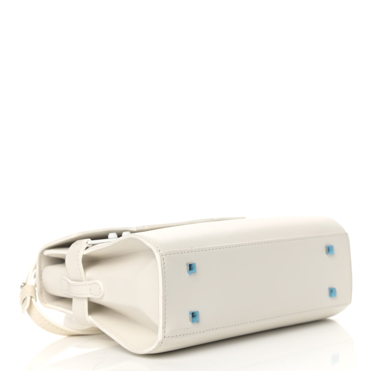 Delvaux Smooth Calfskin Mini Tempete Satchel Ivory 3 of 8
