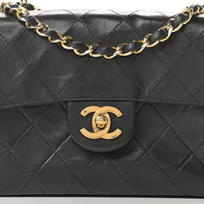 Chanel Lambskin Quilted Mini Square Flap Black 9 of 16