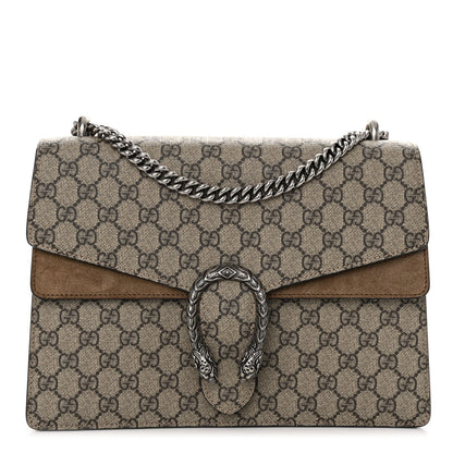 Gucci GG Supreme Monogram Medium Dionysus Shoulder Bag Taupe 1 of 13