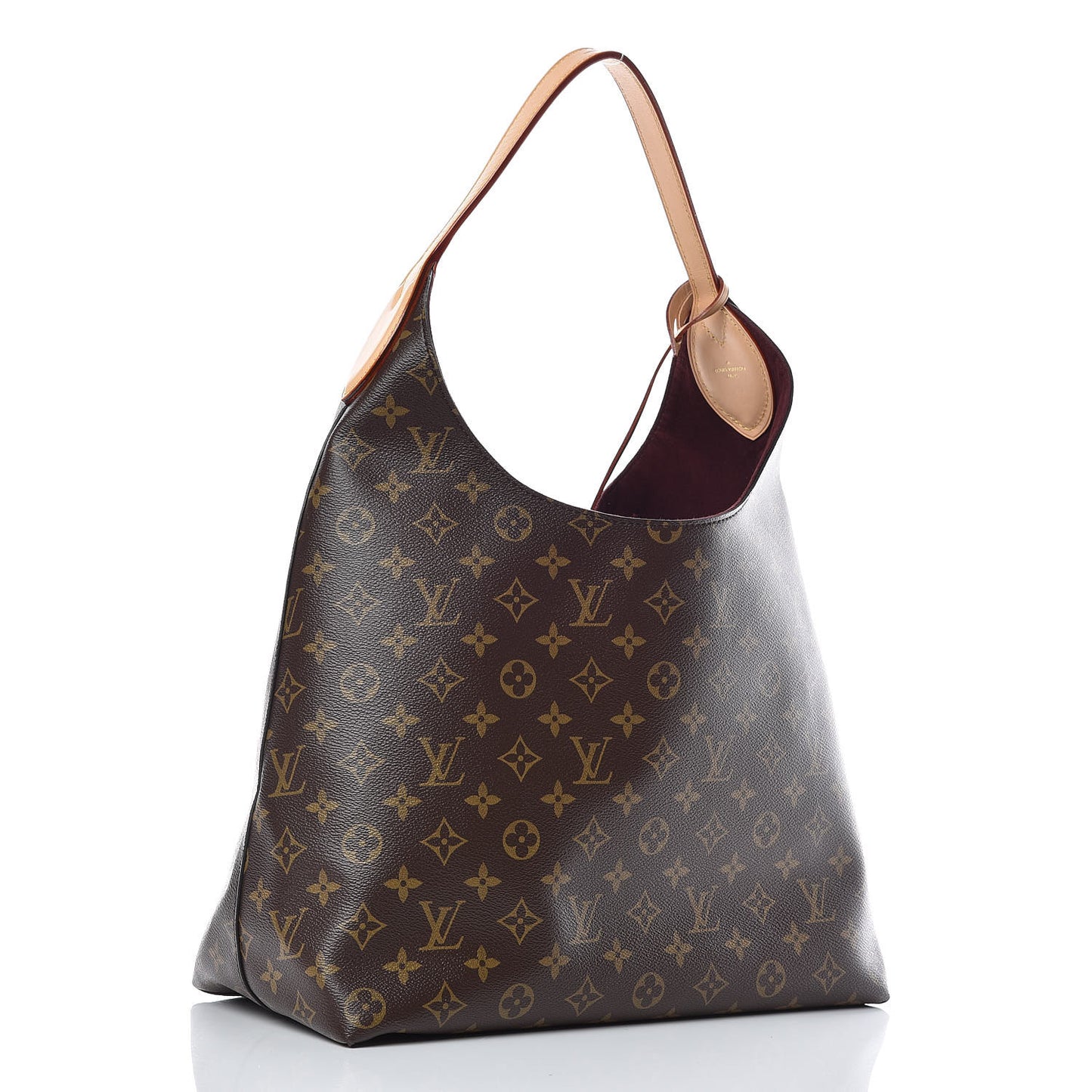 Monogram Flower Hobo Beige